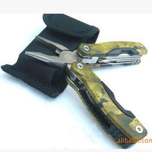 Load image into Gallery viewer, Outdoor survival gadget Small camouflage folding pliers Camping gadgets multifunctional tools plier outdoor gear
