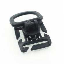 Load image into Gallery viewer, 1pc MOLLE Clip Carabiner Sternum Strap Swivel D-Ring Rotation Plastic Buckle Hooks Webbing Locking EDC Gear Outdoor Tool Camping
