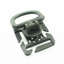 Load image into Gallery viewer, 1pc MOLLE Clip Carabiner Sternum Strap Swivel D-Ring Rotation Plastic Buckle Hooks Webbing Locking EDC Gear Outdoor Tool Camping