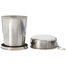 Load image into Gallery viewer, Mini Stainless Steel Portable Outdoor Travel Camping Folding Collapsible Cup Telescopic Mug With Keychain 75Ml /140Ml /240Ml