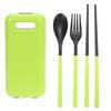 Load image into Gallery viewer, Eco-friendly ABS material 3 in 1 Picnic Protable Tableware Chopsticks Spoon Fork Storage Box Outdoor Camping Travel kit