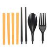 Load image into Gallery viewer, Eco-friendly ABS material 3 in 1 Picnic Protable Tableware Chopsticks Spoon Fork Storage Box Outdoor Camping Travel kit
