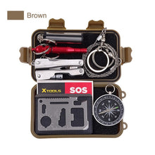 Load image into Gallery viewer, EDC Survival Kit SOS Tactical Emergency Gear Set Military Multi Tool Camping Equipment Hiking Gadgets Bushcraf Outdoor Tools