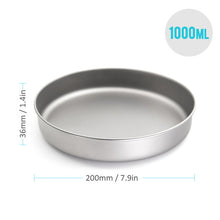 Load image into Gallery viewer, Outdoor Ultralight Titanium Frypan Camping Hiking Picnic Cooking Frying Pan Titanium Pan Utensils Hiking Picnic Cooking Picnic
