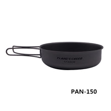 Load image into Gallery viewer, FLAME'S CREED 1100ml 1950ml Ultralight Outdoor Camping Titanium Pot &amp; pan Cooking Pot fry pan Titamium Cookware Sets Pot