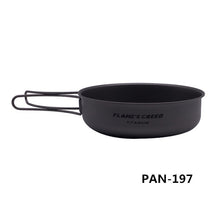 Load image into Gallery viewer, FLAME'S CREED 1100ml 1950ml Ultralight Outdoor Camping Titanium Pot &amp; pan Cooking Pot fry pan Titamium Cookware Sets Pot