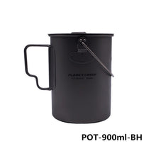 Load image into Gallery viewer, FLAME'S CREED 1100ml 1950ml Ultralight Outdoor Camping Titanium Pot &amp; pan Cooking Pot fry pan Titamium Cookware Sets Pot
