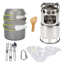 Load image into Gallery viewer, 1.1L Portable Outdoor Water Kettle Camping Hiking Travel Survival Coffee Pot Water Kettle Teapot Pot Gripper Camping Picnic Cook