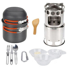 Load image into Gallery viewer, 1.1L Portable Outdoor Water Kettle Camping Hiking Travel Survival Coffee Pot Water Kettle Teapot Pot Gripper Camping Picnic Cook