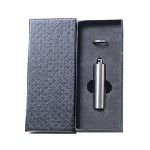 Load image into Gallery viewer, Outdoor Pure titanium Pill Bottles Medicine Survival Waterproof Aluminum Tank Mini EDC Cases Box Matches Camping Gear with box